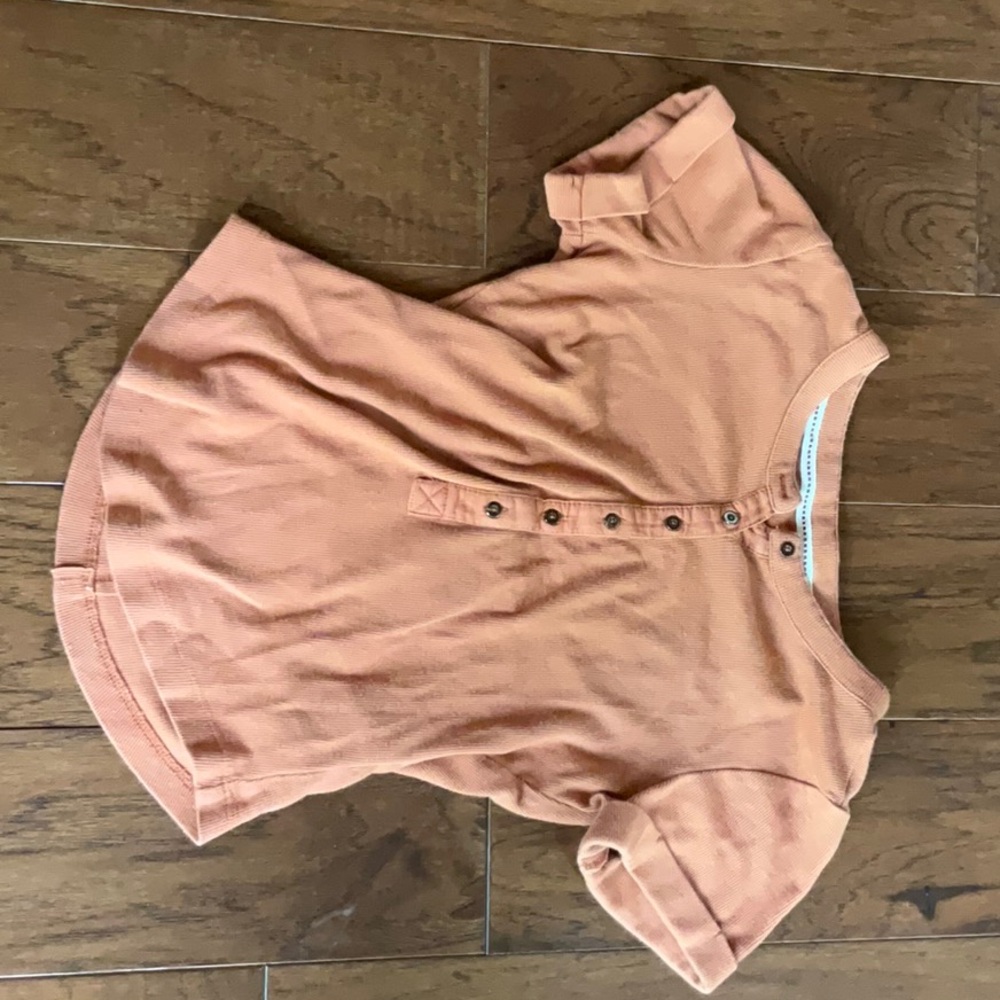 Pilcro orange  buttoned top